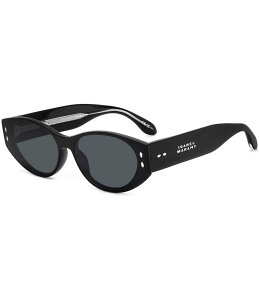 CUx } fB[X ANZT[ TOXEACEFA Isabel Marant Women's IM0185 64mm Oval Sunglasses Black ubN