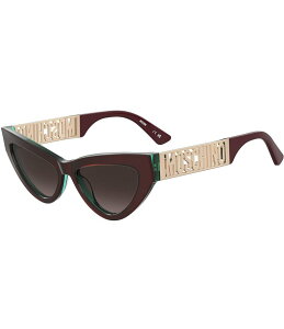 yz XL[m fB[X TOXEACEFA ANZT[ Women's MOS170 55mm Cat Eye Sunglasses Burgundy