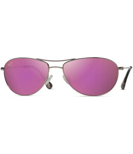 yz }ECW fB[X TOXEACEFA ANZT[ Baby Beach PolarizedPlus2R Aviator 56mm Sunglasses Rose Gold