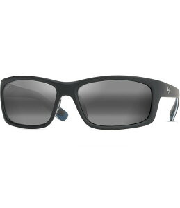 yz }ECW fB[X TOXEACEFA ANZT[ Kanaio Coast PolarizedPlus2R Wrap 61mm Sunglasses Matte Black