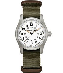 �n�~���g�� ���f�B�[�X �A�N�Z�T���[ �r���v Hamilton Khaki Field Mechanical NATO Strap Watch Green �O���[��