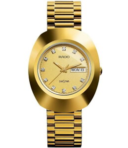 ���h ���f�B�[�X �A�N�Z�T���[ �r���v T�V���c RADO Men's The Original Quartz Analog Gold Stainless Steel Bracelet Watch Gold �S�[���h
