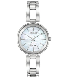 �V�`�Y�� ���f�B�[�X �A�N�Z�T���[ �r���v T�V���c Citizen Women's Axiom Three Hand Stainless Steel Bracelet Watch Silver �V���o�[
