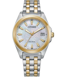 �V�`�Y�� ���f�B�[�X �A�N�Z�T���[ �r���v T�V���c Citizen Women's Peyton Three Hand Two Tone Stainless Steel Bracelet Watch Two Tone