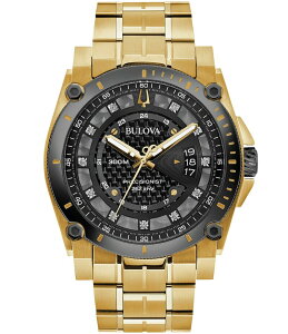 �u���o ���f�B�[�X �A�N�Z�T���[ �r���v T�V���c Bulova Men's Precisionist Quartz Analog Gold Stainless Steel Bracelet Watch Gold �S�[���h