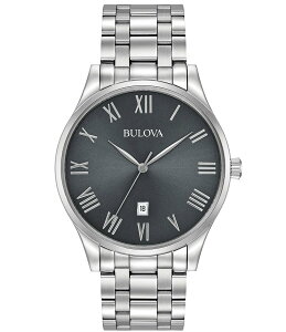 �u���o ���f�B�[�X �A�N�Z�T���[ �r���v T�V���c Bulova Classic Collection Men's Quartz Analog Stainless Steel Bracelet Watch Silver �V���o�[