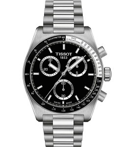 �e�B�\�b�g ���f�B�[�X �A�N�Z�T���[ �r���v T�V���c Tissot Men's Prs516 Quartz Black Dial Chronograph Stainless Steel Bracelet Watch Silver �V���o�[