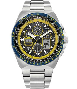 �V�`�Y�� ���f�B�[�X �A�N�Z�T���[ �r���v T�V���c Citizen Men's Promaster Skyhawk A-T Chronograph 46mm Stainless Steel Bracelet Watch Silver �V���o�[