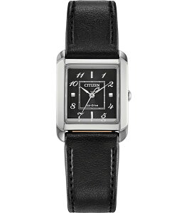 V`Y fB[X ANZT[ rv U[ Citizen Women's Bianca Quartz Analog Black Leather Strap Watch Black ubN