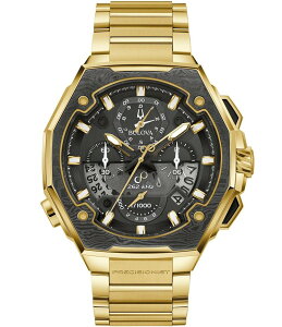 �u���o ���f�B�[�X �A�N�Z�T���[ �r���v T�V���c Bulova Men's Precisionist Chronograph Gold Tone Stainless Steel Bracelet Watch Gold �S�[���h