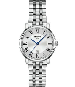 �e�B�\�b�g ���f�B�[�X �A�N�Z�T���[ �r���v T�V���c Tissot Women's Carson Quartz Analog Premium Stainless Steel Bracelet Watch Silver �V���o�[