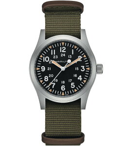�n�~���g�� ���f�B�[�X �A�N�Z�T���[ �r���v Hamilton Men's Khaki Field Mechanical NATO Strap Automatic Bracelet Watch Green �O���[��
