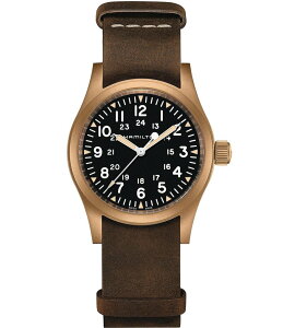 �n�~���g�� ���f�B�[�X �A�N�Z�T���[ �r���v Hamilton Men's Khaki Field Mechanical NATO Strap Bracelet Watch Brown �u���E��