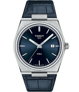 eB\bg fB[X ANZT[ rv U[ Tissot Men's Prx Quartz Analog Blue Leather Strap Watch Blue u[