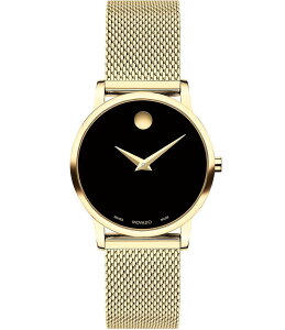 oh fB[X ANZT[ rv bV Movado Women's Museum Classic Quartz Analog Gold Mesh Bracelet Watch Gold S[h