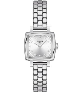 �e�B�\�b�g ���f�B�[�X �A�N�Z�T���[ �r���v T�V���c Tissot Women's Lovely Quartz Analog Square Stainless Steel Bracelet Watch Silver �V���o�[