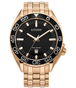 V`Y fB[X ANZT[ rv TVc Citizen Men's Carson Quartz Analog Rose Gold Stainless Steel Bracelet Watch Gold S[h