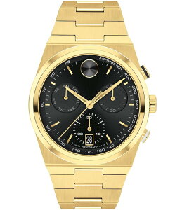 【送料無料】 モバド レディース 腕時計 アクセサリー Men's Bold Quest Quartz Chronograph Gold Tone Stainless Steel Bracelet Watch Gold