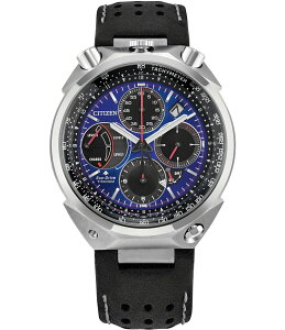 V`Y fB[X ANZT[ rv U[ Citizen Men's Promaster Tsuno Racer Chronograph Black Leather Strap Watch