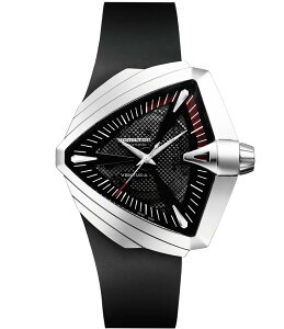 �n�~���g�� ���f�B�[�X �A�N�Z�T���[ �r���v Hamilton Ventura XXL Automatic Rubber-Strap Watch Black �u���b�N