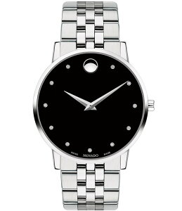 ���o�h ���f�B�[�X �A�N�Z�T���[ �r���v Movado Museum Classic Link Bracelet Watch with Diamond Detail Silver �V���o�[
