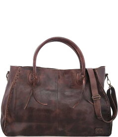 ベッドステュ レディース バッグ ハンドバッグ Bed Stu Rockaway Stitch-Detail Distressed Satchel Bag Teak Rustic