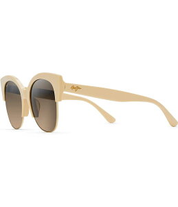 yz }ECW fB[X TOXEACEFA ANZT[ Mariposa PolarizedPlus2R Fashion 56mm Sunglasses Ivory with Gold
