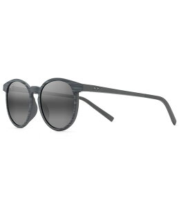 yz }ECW fB[X TOXEACEFA ANZT[ Kiawe PolarizedPlus2R Round 53mm Sunglasses Grey Stripe