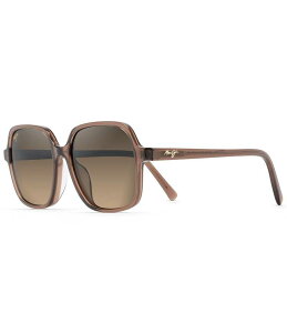 yz }ECW fB[X TOXEACEFA ANZT[ Little Bell PolarizedPlus2R Square 55mm Sunglasses Translucent Light Espresso