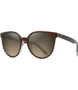 yz }ECW fB[X TOXEACEFA ANZT[ Women's Mehana 55mm Round Sunglasses Rootbeer
