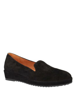 [hs[h fB[X V[Y Xb|E[t@[ vbgtH[ XG[h [t@[ L'Amour Des Pieds Carlow Suede Slip-On Platform Wedge Loafers Black Kid Suede ubN