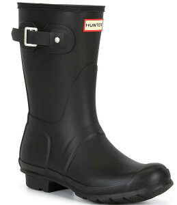 n^[ fB[X V[Y u[cECu[c h Black Hunter Women's Original Short Waterproof Rain Boots