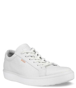 �G�R�[ �����Y �V���[�Y �X�j�[�J�[ ���U�[ ECCO Men's Soft Pebble Leather 60 Sneakers White �z���C�g
