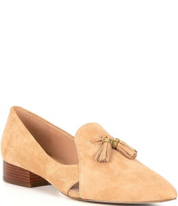 R[n[ fB[X V[Y Xb|E[t@[ XG[h [t@[ Cole Haan Vanya Suede Tassel Loafers Blush Tan Suede ubV