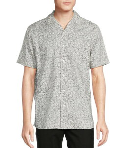 �_�j�G�� �N���~�� �����Y �g�b�v�X �V���c �t�����[�� �v�����g �t�����[ Daniel Cremieux Signature Label Floral Print Short Sleeve Woven Camp Shirt String