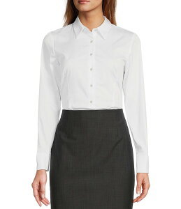 �A���g�j�I �����[�j ���f�B�[�X �g�b�v�X �V���c �{�f�B�[�X�[�c Antonio Melani Greta Long Sleeve Point Collar Poplin Bodysuit White �z���C�g
