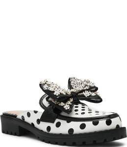 �x�b�c�B�W�����\�� ���f�B�[�X �V���[�Y �p���v�X �h�b�g�� �h�b�g ���[�t�@�[ Betsey Johnson Evaline Polka Dot Oversized Bow Loafer Mules Polka Dot/Multi �}���`�J���[