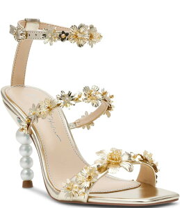 �x�b�c�B�W�����\�� ���f�B�[�X �V���[�Y �T���_�� �g�[�� Blue by Betsey Johnson Lorra Metallic Dress Sandals Light Gold �S�[���h