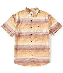 �n�[���[ �����Y �g�b�v�X �V���c Hurley Lido Stripe Short Sleeve Woven Shirt Hazelnut �X�g���C�v
