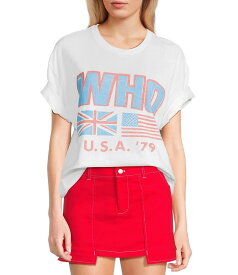 【送料無料】 ジャンクフード レディース シャツ トップス Short Sleeve The Who T-Shirt White
