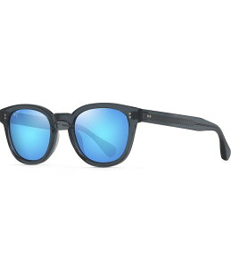 yz }ECW fB[X TOXEACEFA ANZT[ Unisex Cheetah 5 PolarizedPlus2R Round MauiBrilliant 52mm Sunglasses Transparent Dove Grey