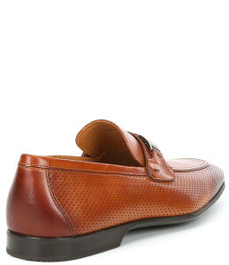 yz }Oi[j Y Xb|E[t@[ V[Y Men's Salas Bit Buckle Leather Loafers Cognac
