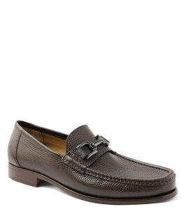 yz u[m}O Y Xb|E[t@[ V[Y Men's Trieste Bit Buckle Leather Slip-On Loafers Dark Brown