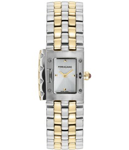 T@g[ tFK fB[X ANZT[ rv TVc Salvatore Ferragamo Women's Secret Quartz Analog Two Tone Stainless Steel Bracelet Watch Two Tone