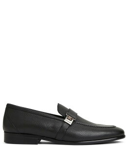 u[m}O Y V[Y Xb|E[t@[ U[ [t@[ Bruno Magli Men's Arlo Leather Side Buckle Loafers Black ubN