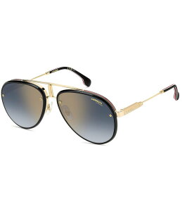 【送料無料】 カレーナ レディース サングラス・アイウェア アクセサリー Unisex Glory 58mm Aviator Sunglasses Gold Red