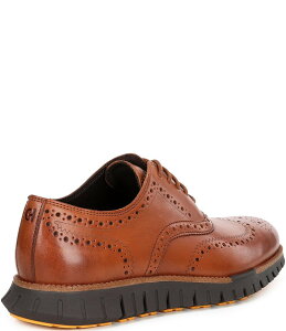 yz R[n[ Y hXV[Y V[Y Men's ZEROGRAND Remastered Wingtip Leather Oxfords British Tan/Java