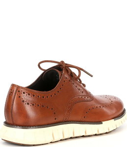 yz R[n[ Y hXV[Y V[Y Men's ZEROGRAND Remastered Wingtip Leather Oxfords Cole Haan Britiah Tan/Ivory