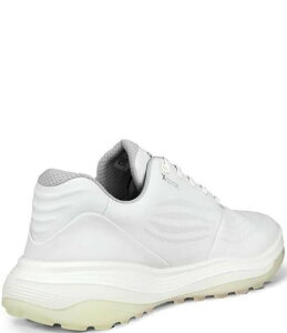 GR[ fB[X V[Y Xj[J[ h U[ St White ECCO Women's Golf LT1 Waterproof Leather Golf Shoes