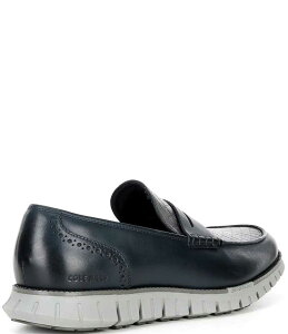 yz R[n[ Y Xb|E[t@[ V[Y Men's Zerogrand Remastered Penny Loafers Navy Blazer Stamped/Lava Smoke/Sea Stone